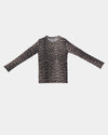 BASERANGE Classic Bamboo Fiber and Cotton Long Sleeve T-Shirt Collection Crew Neck Base Shirt French BAS-TTLS-BLP-AU25-LEOPARD (TOLS-BL-000 TTLS)